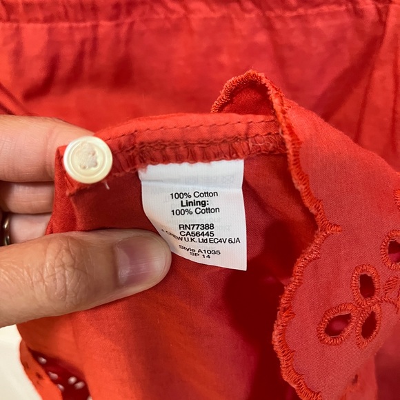 Madewell eyelet cotton dress with adjustable tie - Picture 3 of 9